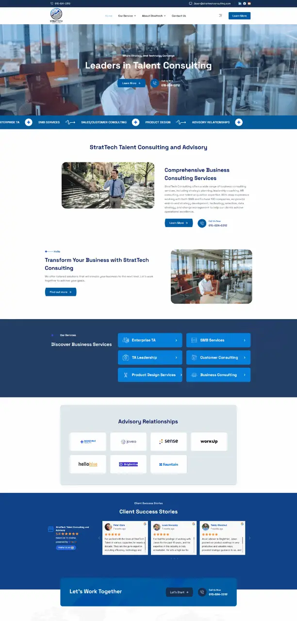 Professional business Website