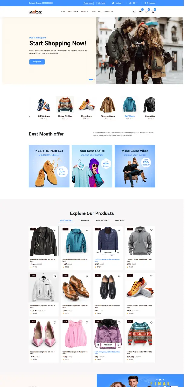 Single Laravel eCommerce store